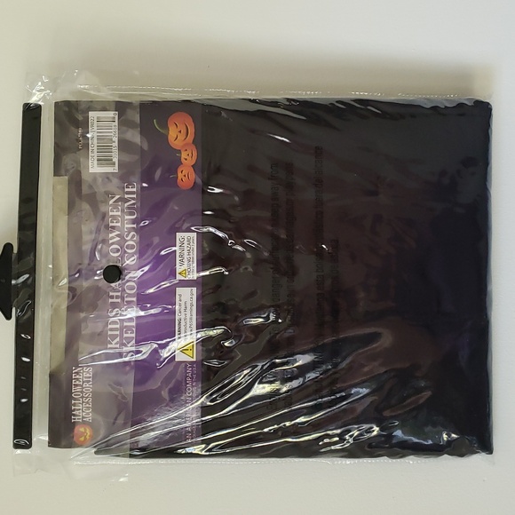 NEW: Kids Halloween skeleton costume ages 7 to 9 - Picture 3 of 5